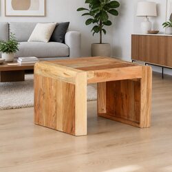 Charming Solid Acacia Wood Side Table for Your Home