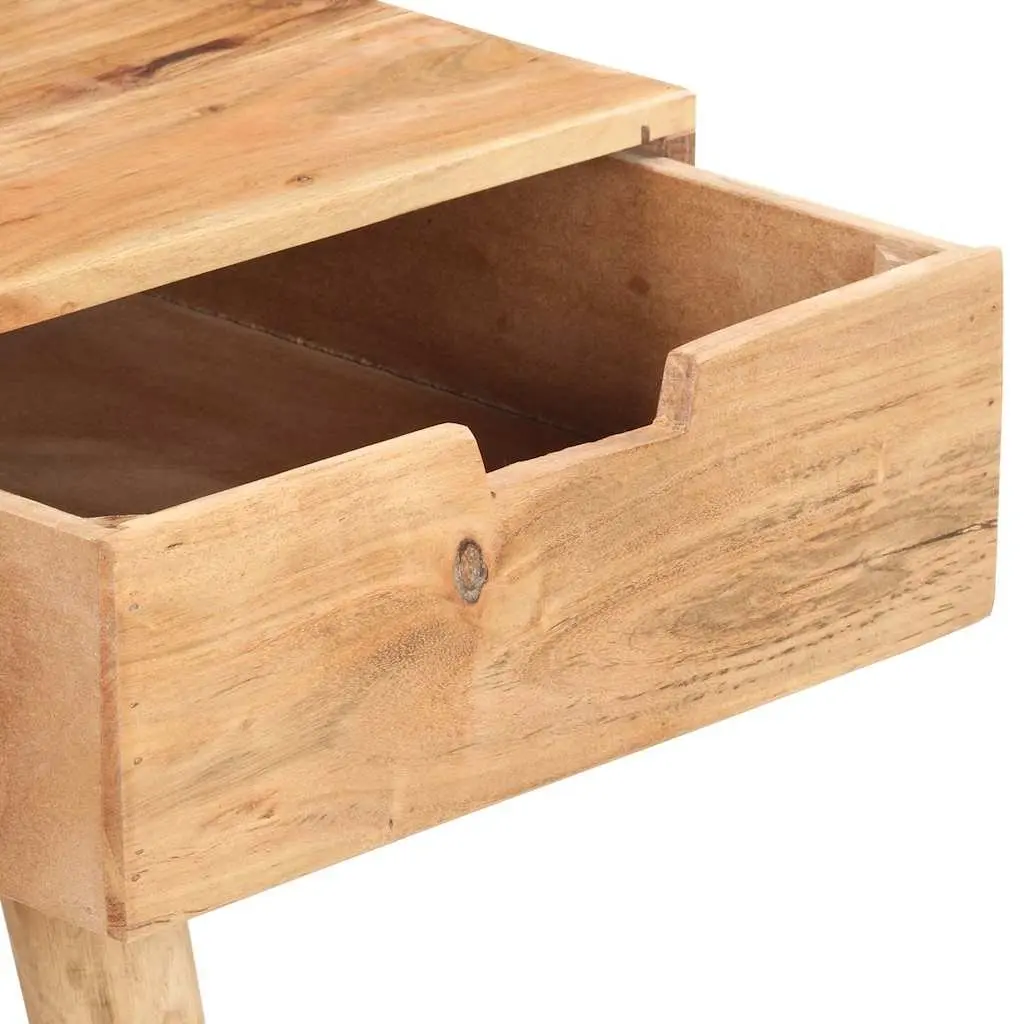 Solid Wood Bedroom Vanity with Mirror and Storage Drawers