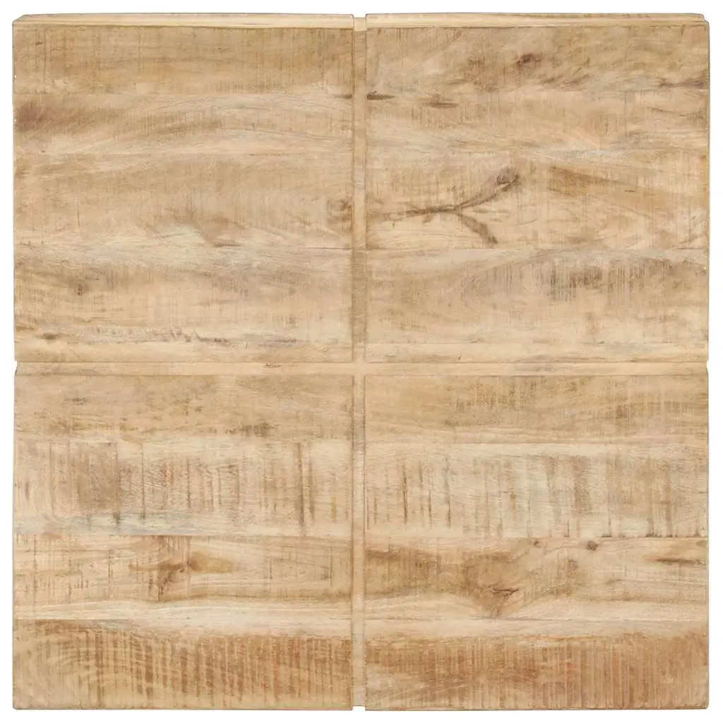 Solid Mango Wood Coffee Table 80x80x28 cm in Brown