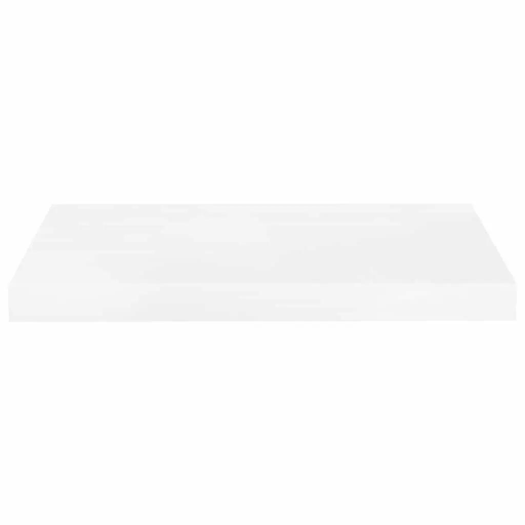 White Floating Wall Shelf Display Ledge Modern Home Decor 50 x 23.5 x 3.8 cm Honeycomb MDF with Metal Frame