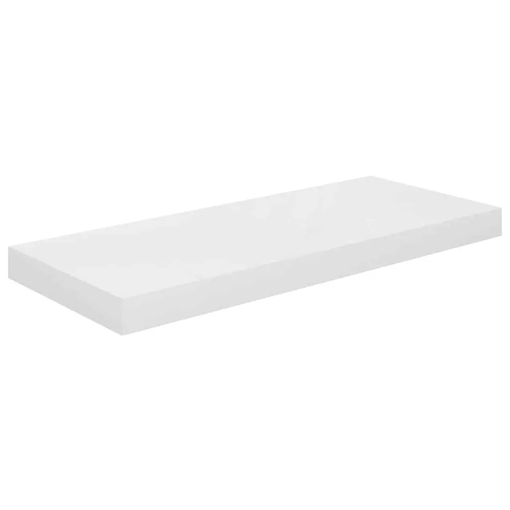 Floating Wall Shelves 4 pcs White Display Rack Storage Ledge Home Decor