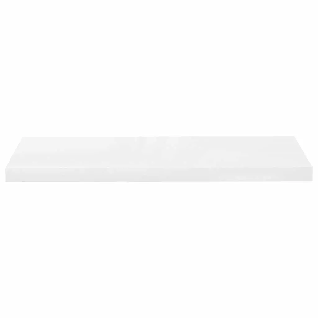 Floating Wall Shelf White 80 x 23.5 x 3.8 cm Honeycomb MDF with Metal Frame