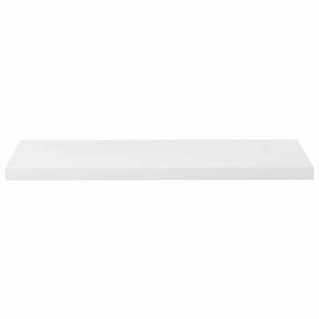 Wall Shelf High Gloss White Floating Display Ledge 90cm Honeycomb MDF