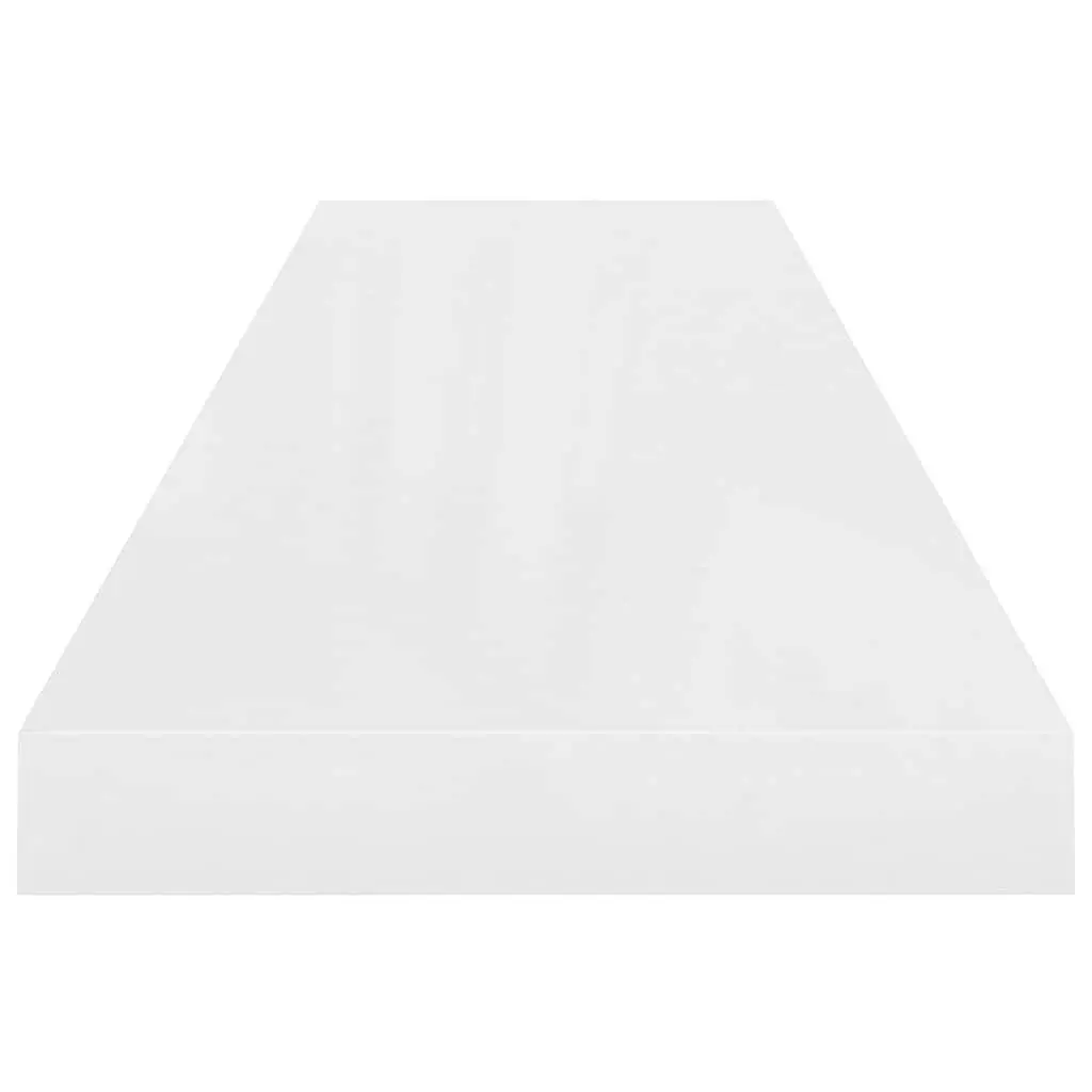 Wall Shelf High Gloss White Floating Display Ledge 90cm Honeycomb MDF