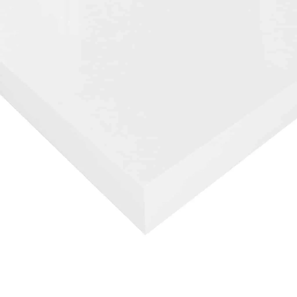 Wall Shelf High Gloss White Floating Display Ledge 90cm Honeycomb MDF