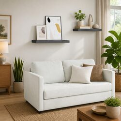 Floating Wall Shelf Grey Honeycomb MDF with Metal Frame