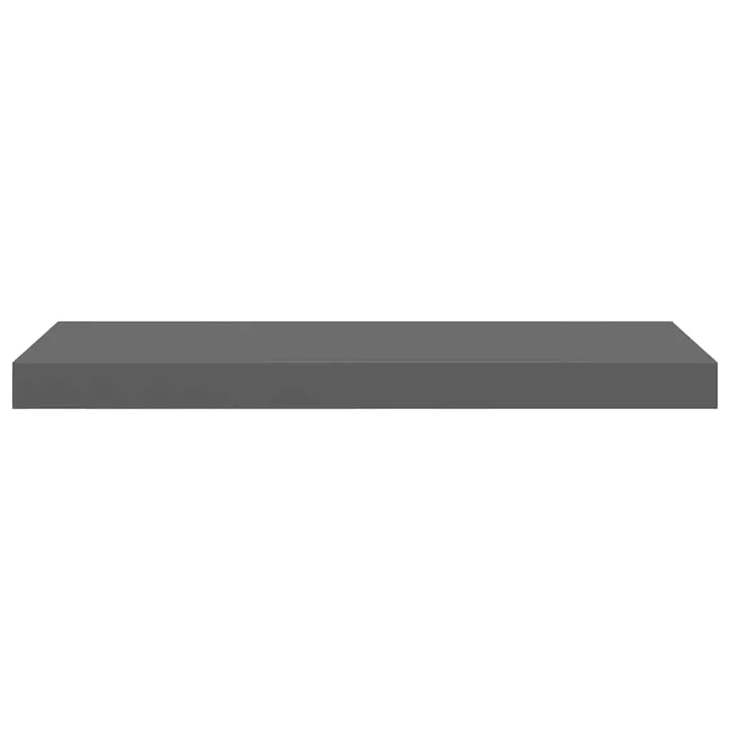 Wall Shelf Floating Display Grey Honeycomb MDF Metal Frame