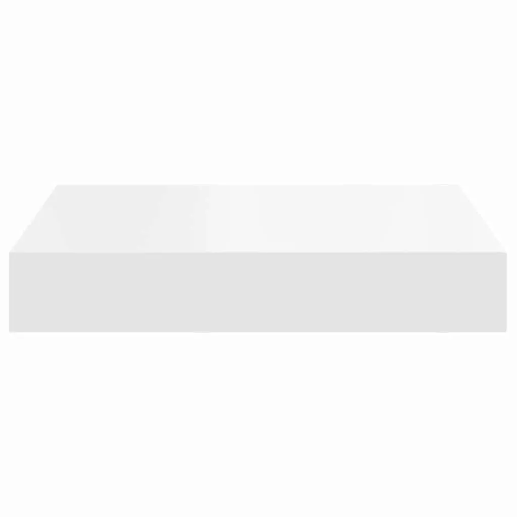 Floating Wall Shelves White 2 Piece Display Rack Honeycomb MDF with Metal Frame
