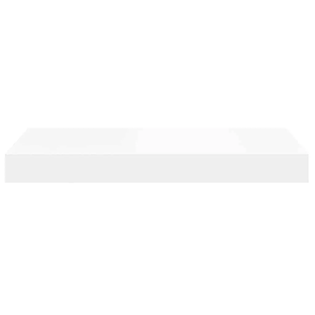 Floating Wall Shelf White 40x23.5cm Honeycomb MDF with Metal Frame