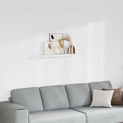 Floating Wall Shelf White Display Ledge Storage Rack Home Decor Organizer