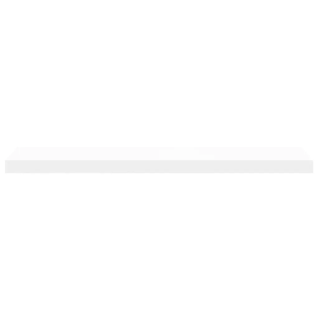 4-Piece Floating Wall Shelves in White for Home Decor