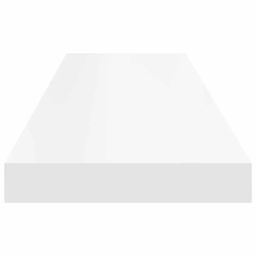 4-Piece Floating Wall Shelves in White for Home Decor