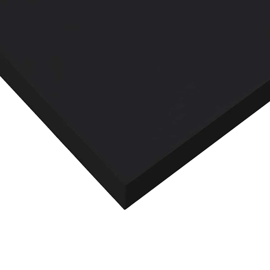 Floating Wall Shelves Set of 4 Black MDF