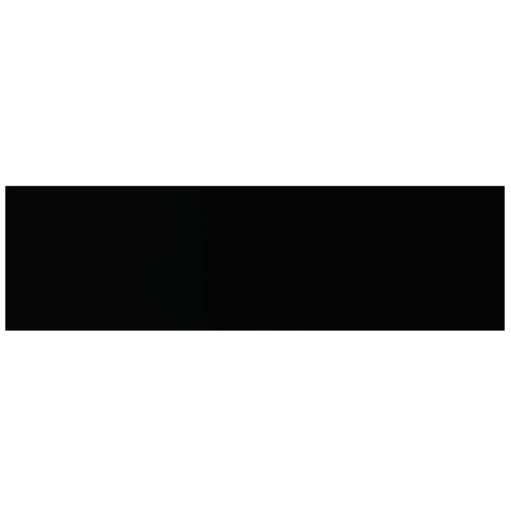 Floating Wall Shelves Black 80x23.5x3.8 cm Metal Honeycomb MDF