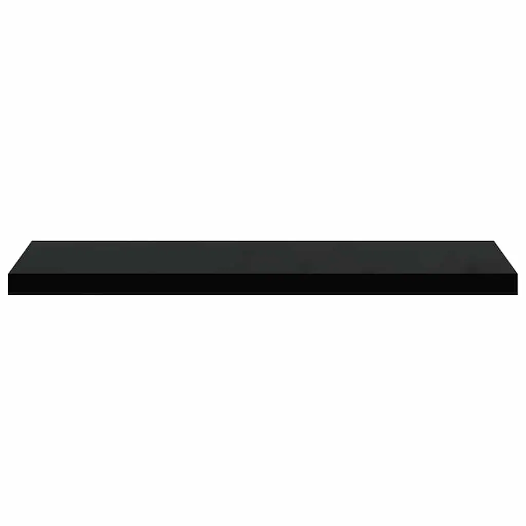 Floating Wall Shelves 2 pc Black 90x23.5x3.8 cm Display Storage Home Decor
