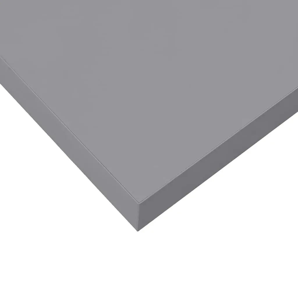 Floating Wall Shelf Grey Honeycomb MDF Metal 80 x 23.5 x 3.8 cm Display Ledge Storage Rack Home Decor Organiser