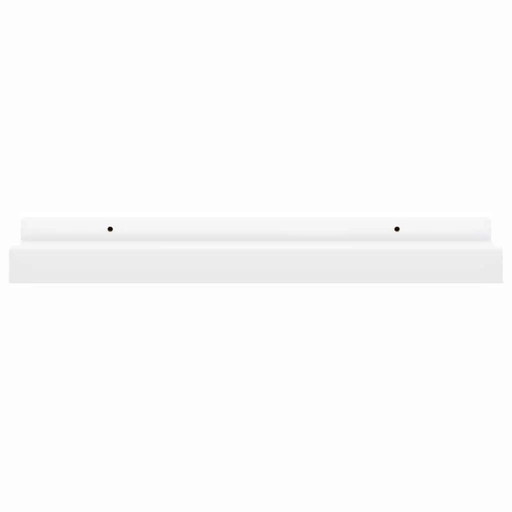 Picture Frame Ledge Shelves Wall-Mounted Display White 40x9x3 cm Lacquered MDF Board 2 Piece