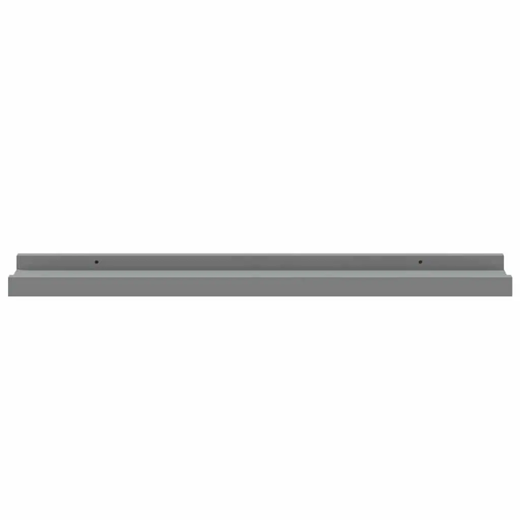 Picture Frame Ledge Shelves Grey 60x9x3cm MDF 2 Piece Wall Mounted Display Shelf