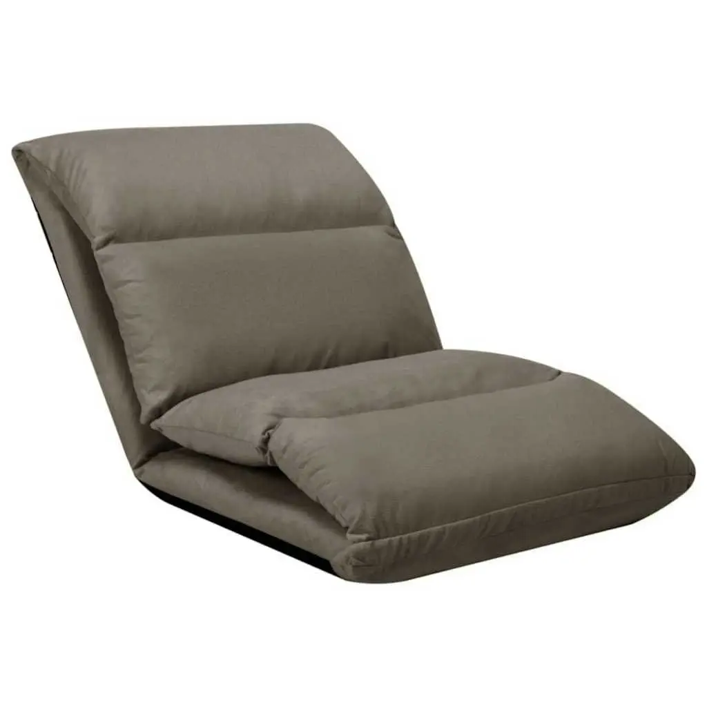 Microfibre Folding Floor Chair Lounger