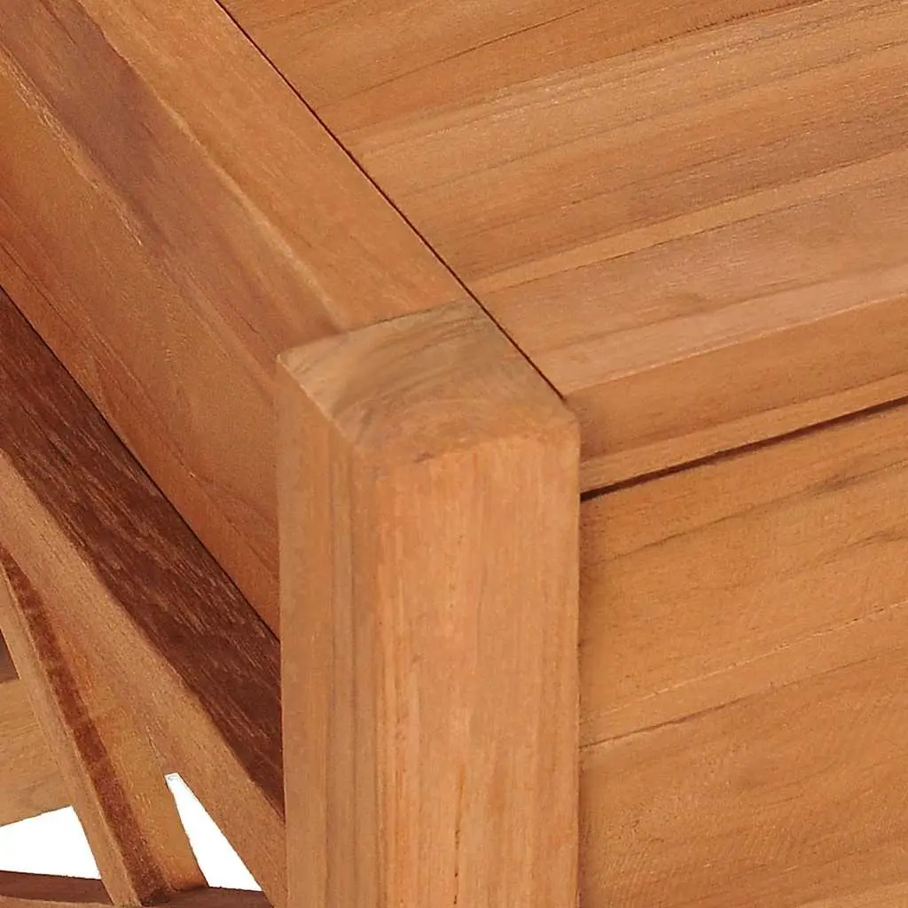 TV Cabinet Teak Wood 100x40x45 cm Storage Unit with Drawers