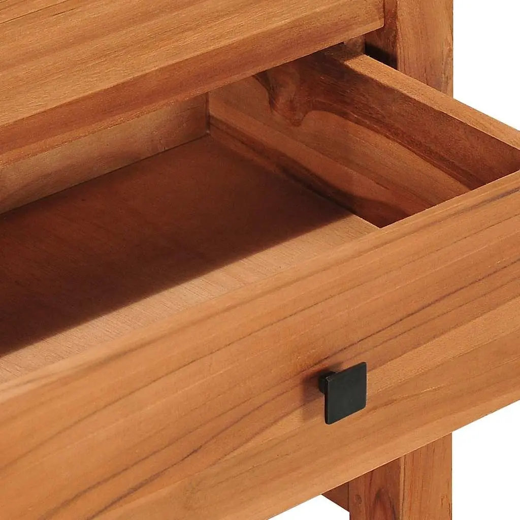 TV Cabinet Teak Wood 100x40x45 cm Storage Unit with Drawers