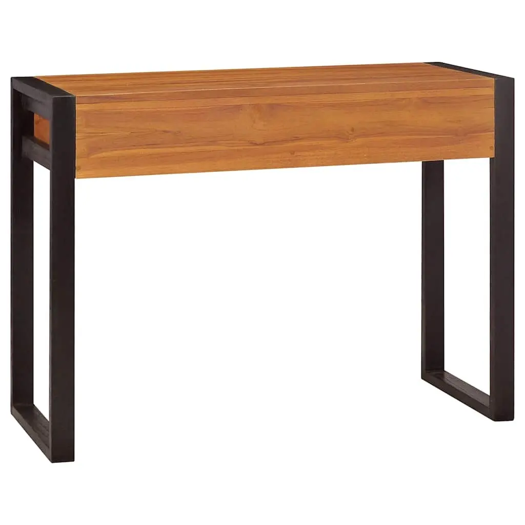 Wooden Desk with 2 Drawers 100x40x75 cm in Brown