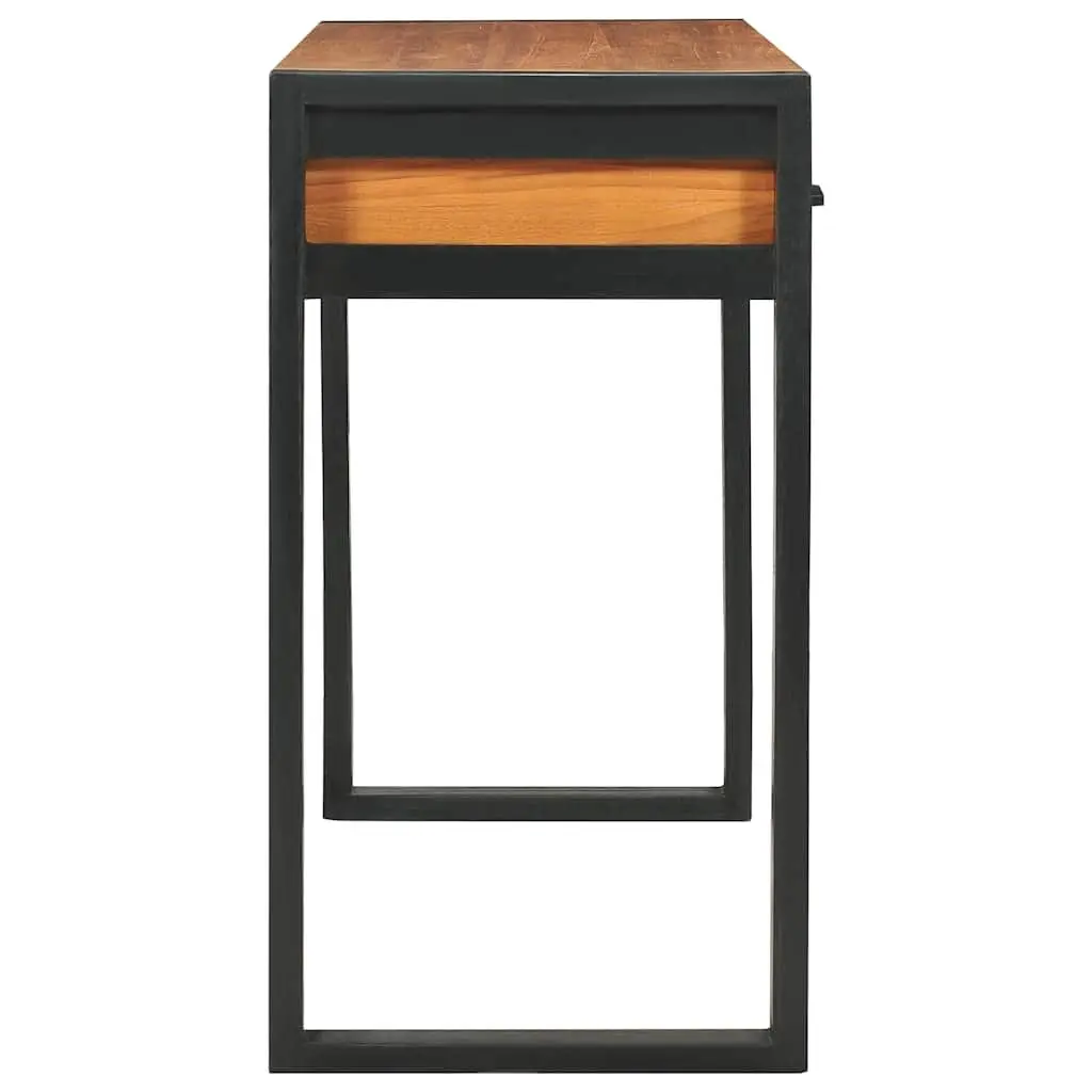 Wooden Desk with 2 Drawers 100x40x75 cm in Brown