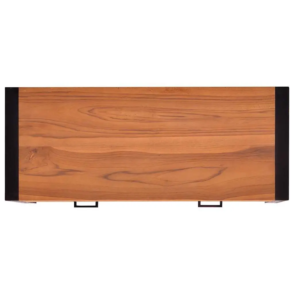 Wooden Desk with 2 Drawers 100x40x75 cm in Brown