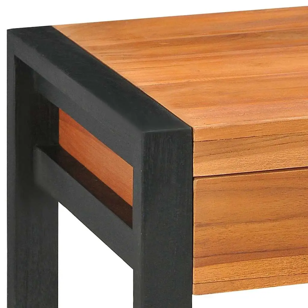 Wooden Desk with 2 Drawers 100x40x75 cm in Brown