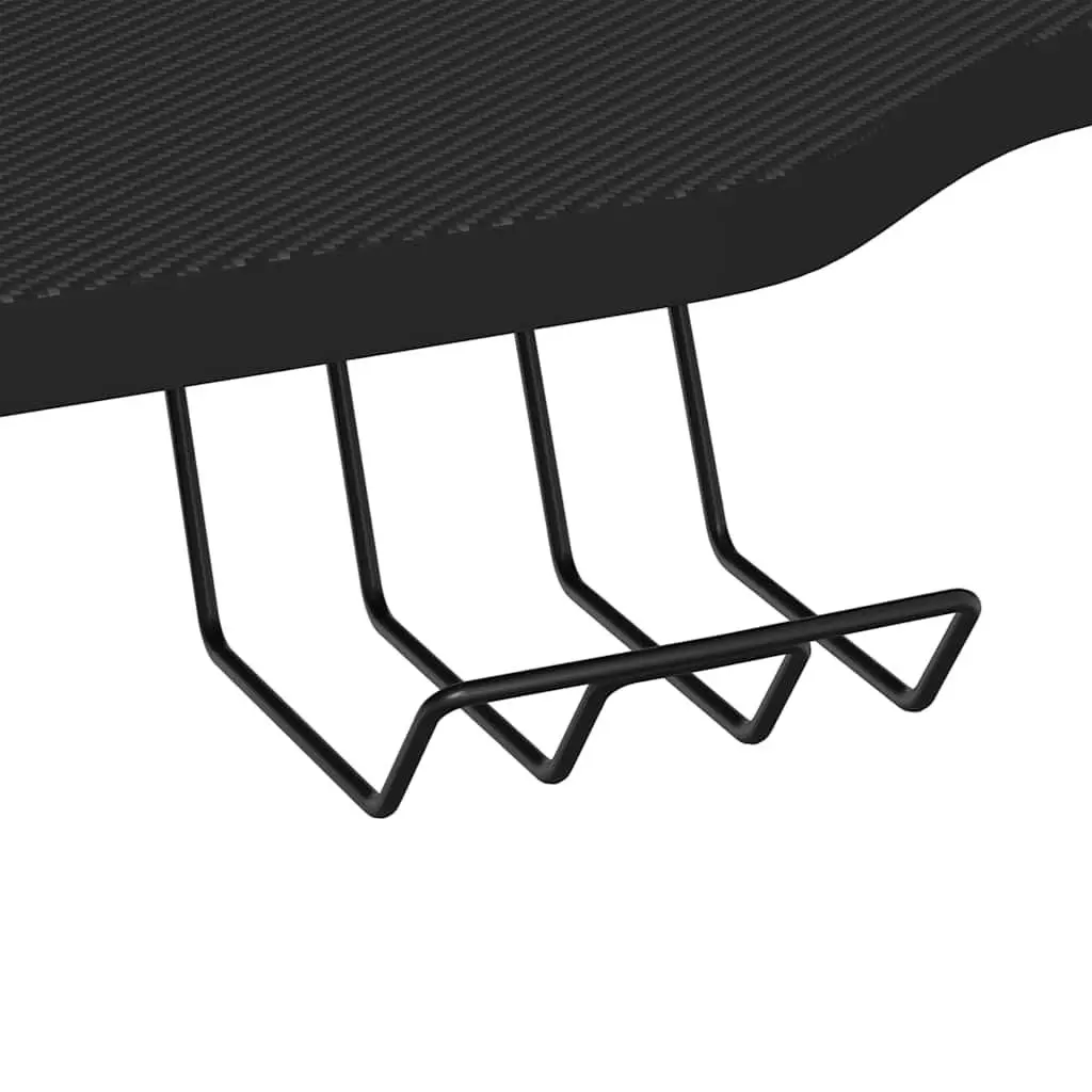 Ergonomic Gaming Desk with Black K Shape Legs