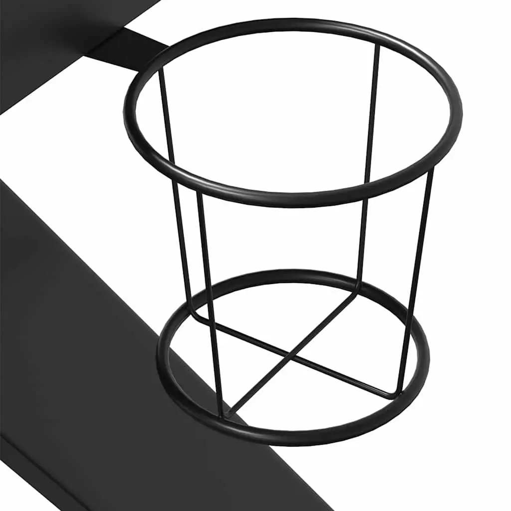 Ergonomic Gaming Desk with Black K Shape Legs
