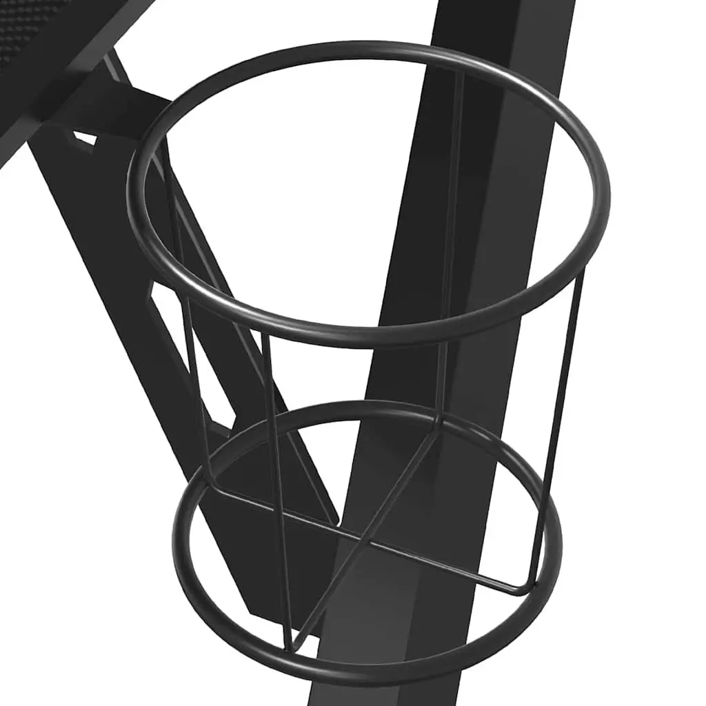 Gaming Desk Y Shape Legs Black 90x60x75cm Iron Frame