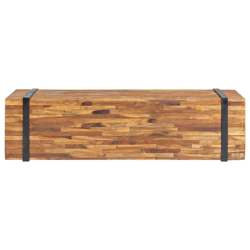 Solid Teak Wood TV Stand for Living Room Storage