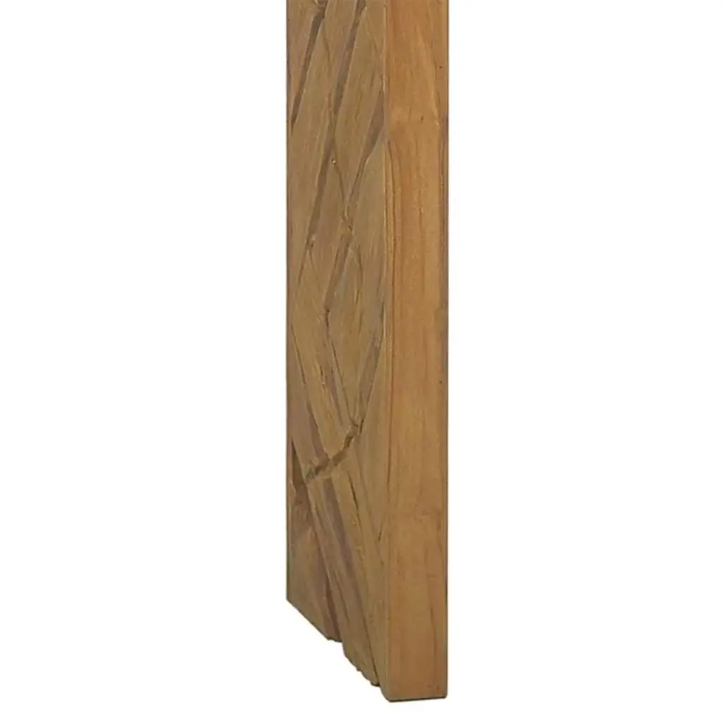 Teak Wood Console Table 110x35x75cm Rustic Style Accent Sideboard for Living Room