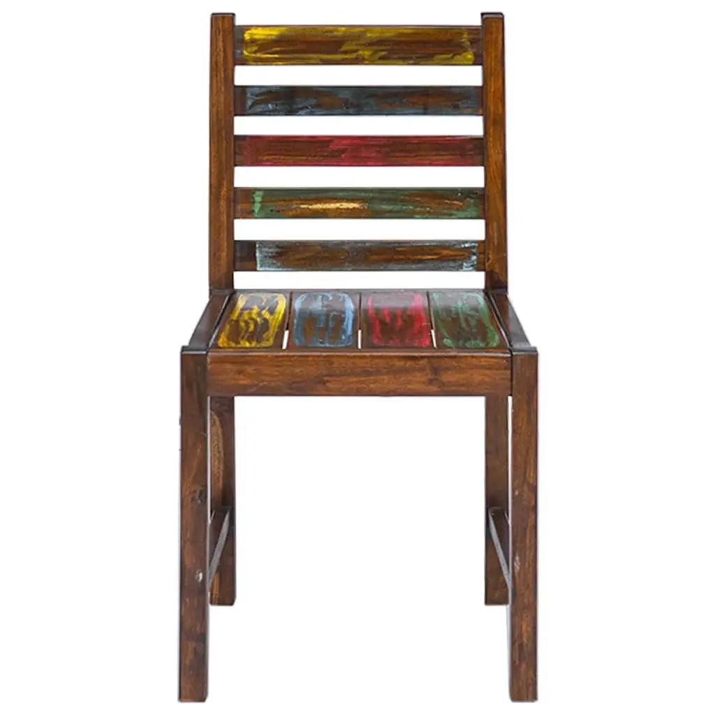 Vintage-Style Dining Chairs 2 pcs Handmade Reclaimed Wood