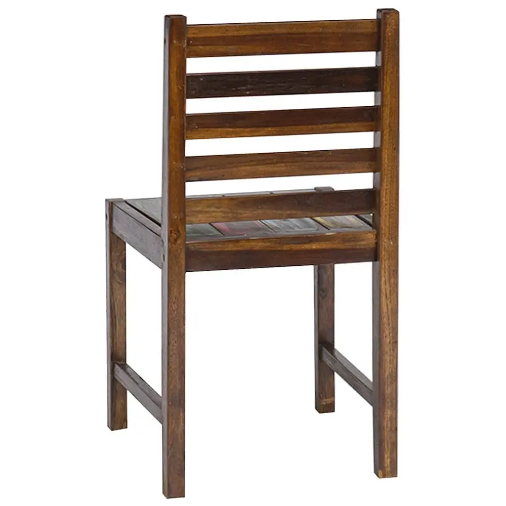 Vintage-Style Dining Chairs 2 pcs Handmade Reclaimed Wood