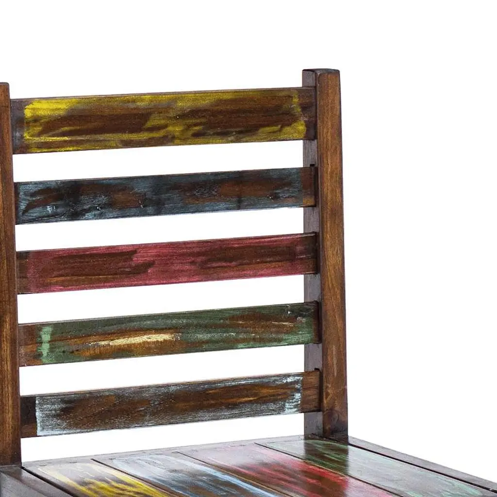 Vintage-Style Dining Chairs 2 pcs Handmade Reclaimed Wood