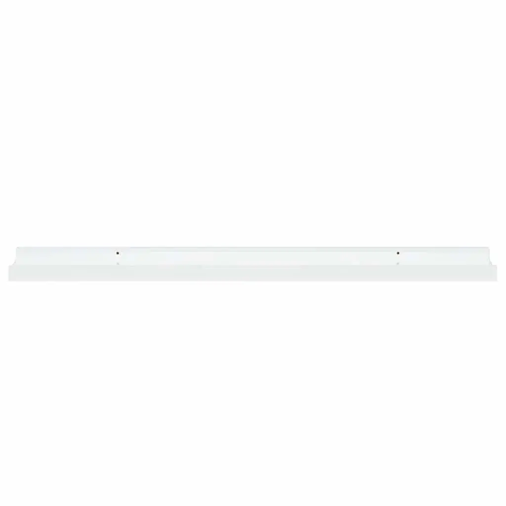 Wall Shelves High Gloss White 80 x 9 x 3 cm MDF 2 Piece Floating Storage Display Unit