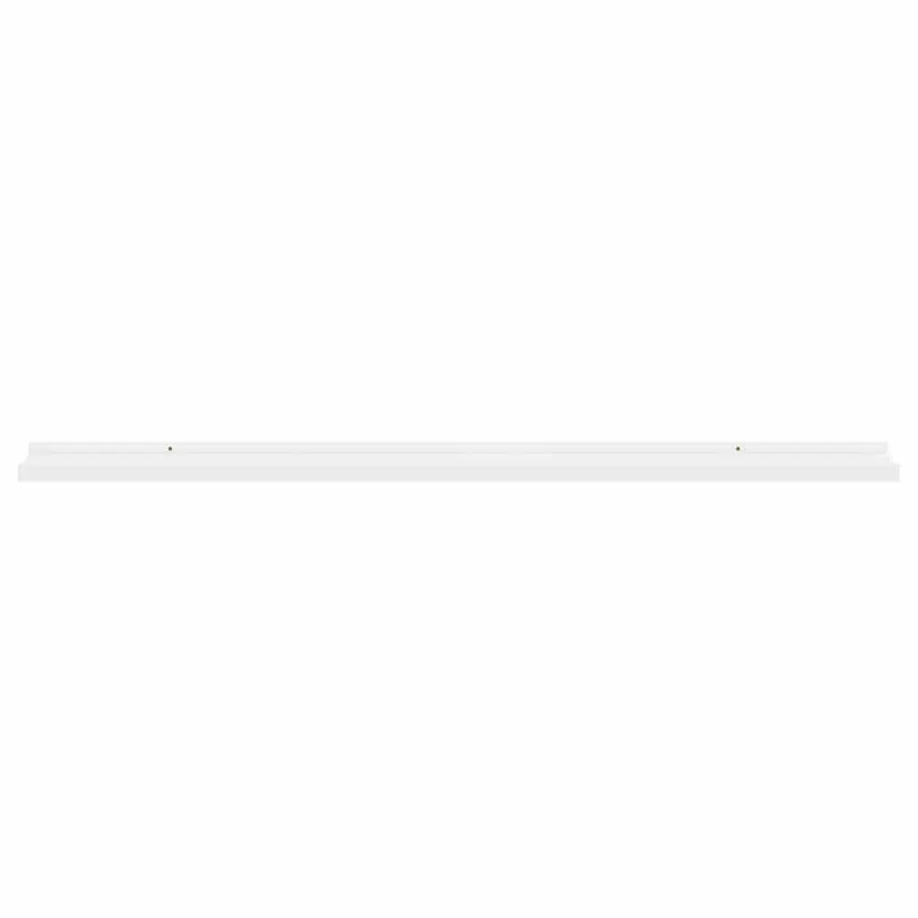 Wall Shelves Floating White 100x9x3 cm Storage Display Shelving 2 Piece