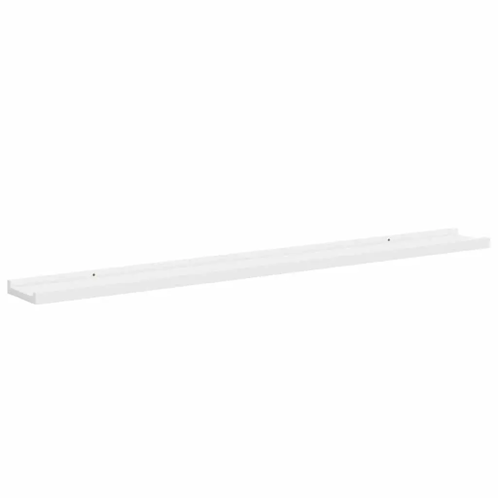 Wall Shelves Floating White 100x9x3 cm Storage Display Shelving 2 Piece