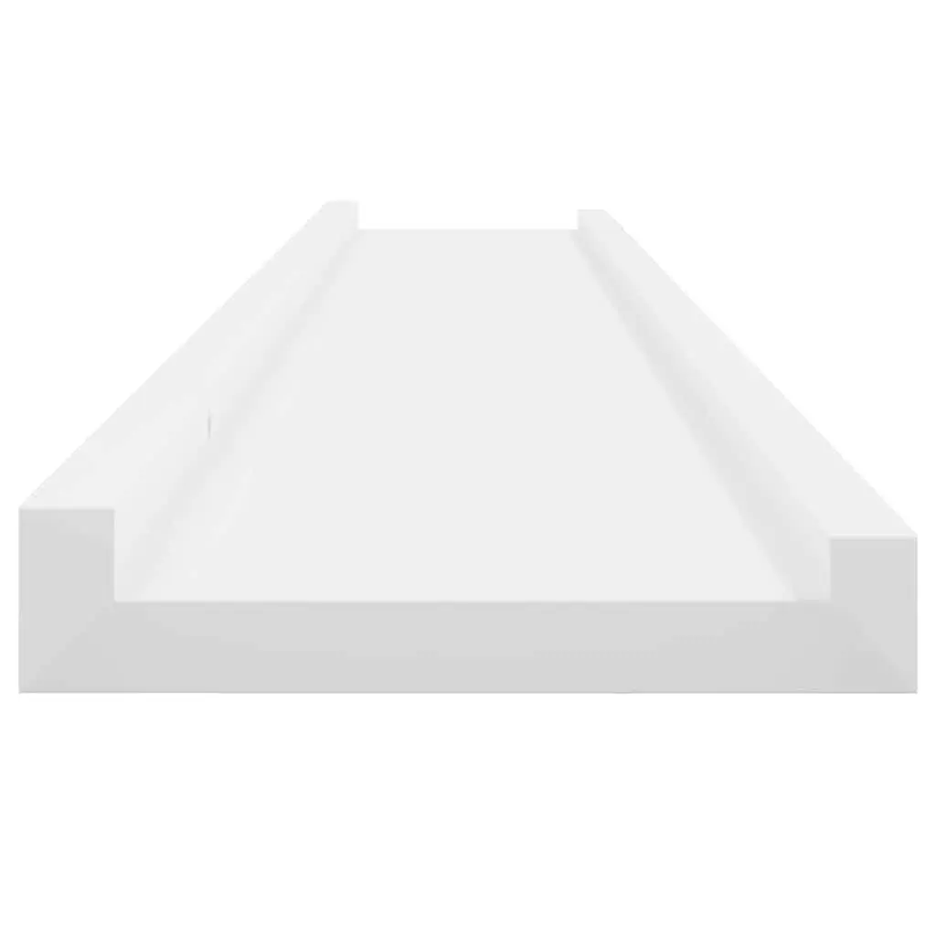Wall Shelves Floating White 100x9x3 cm Storage Display Shelving 2 Piece