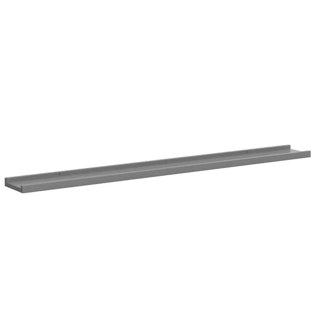 Wall Shelves Grey 100x9x3 cm MDF Floating Shelving Unit