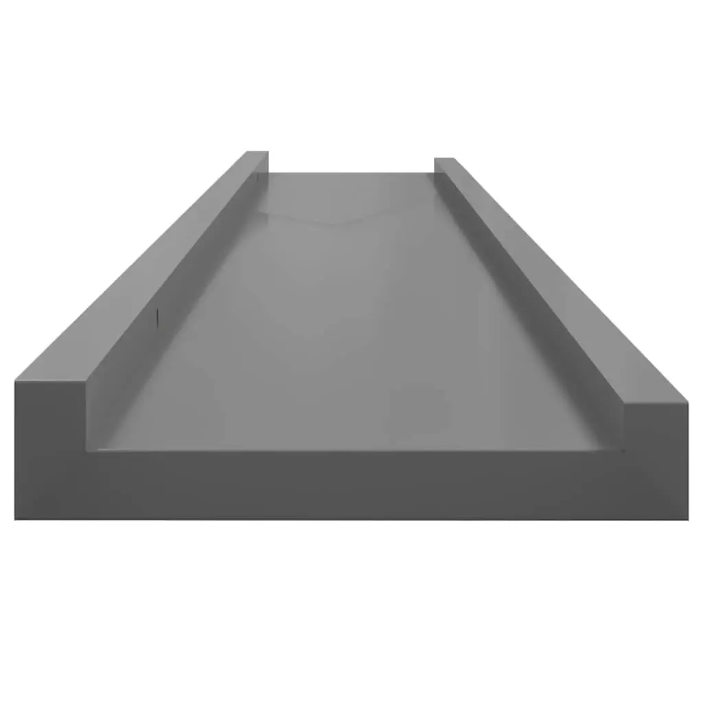 Wall Shelves Grey 100x9x3 cm MDF Floating Shelving Unit