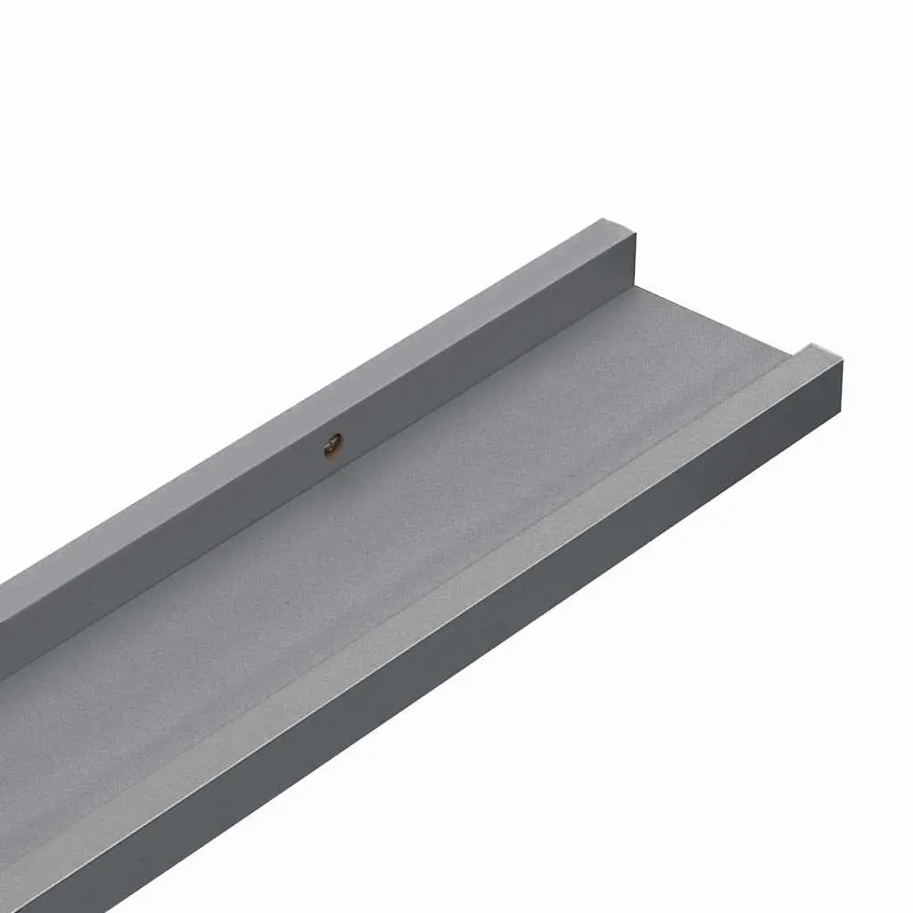 Wall Shelves Grey 100x9x3 cm MDF Floating Shelving Unit