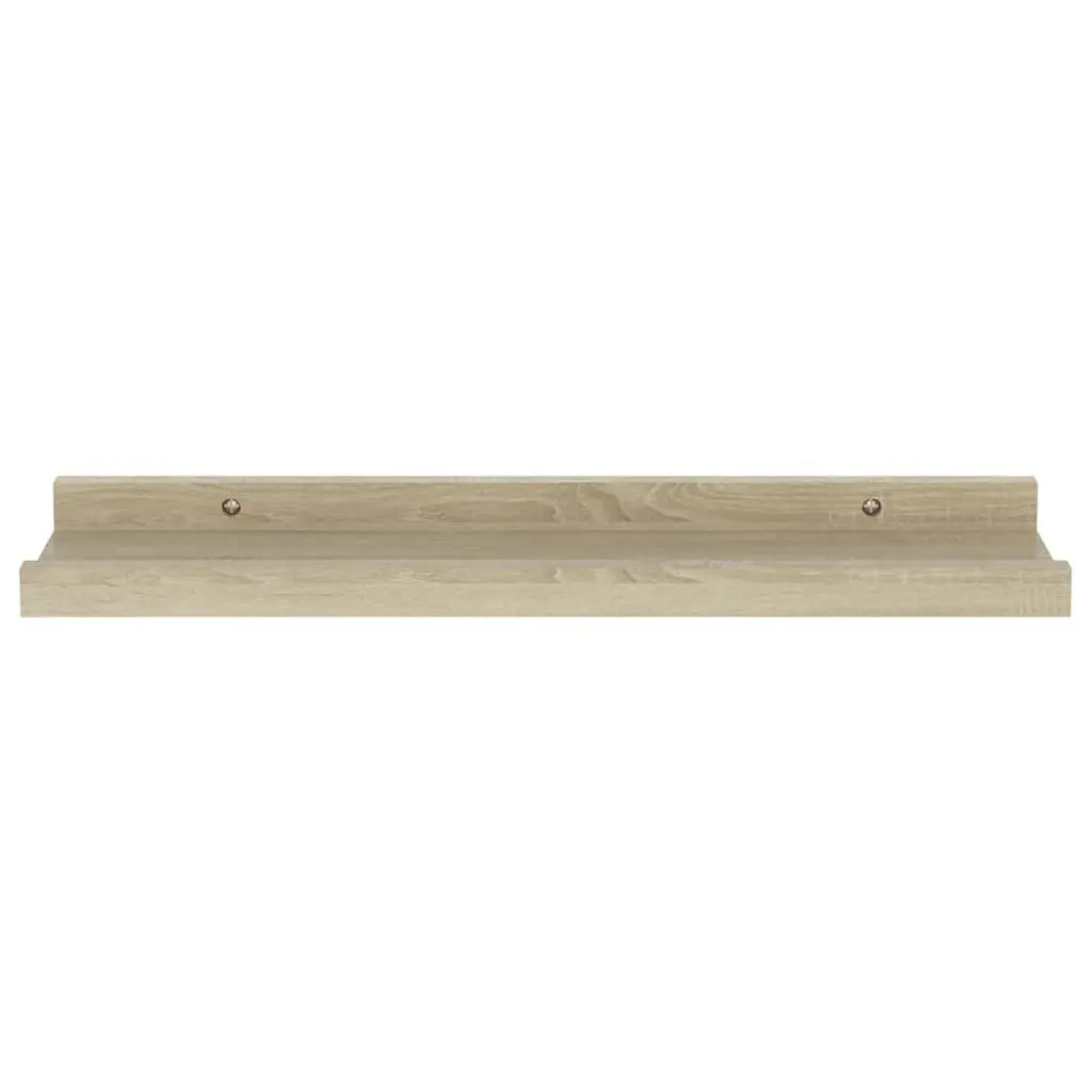 Wall Shelves Sonoma Oak Floating Storage Shelving 40 x 9 x 3 cm MDF