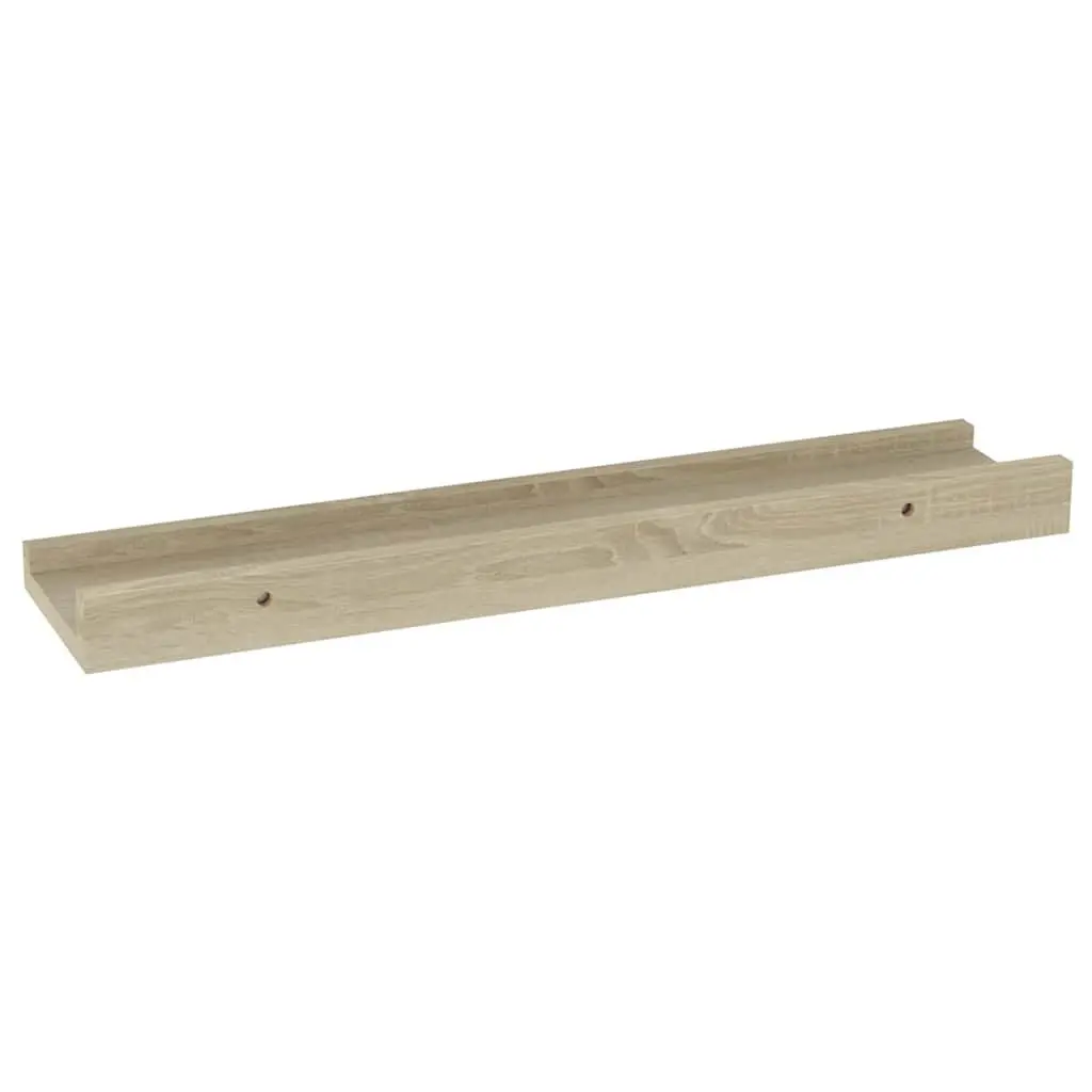 Wall Shelves Sonoma Oak Floating Storage Shelving 40 x 9 x 3 cm MDF
