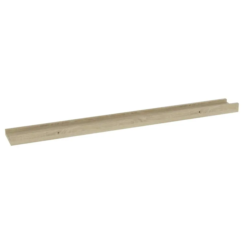 Wall Shelves Floating Brown 80x9x3 cm MDF 2 Piece