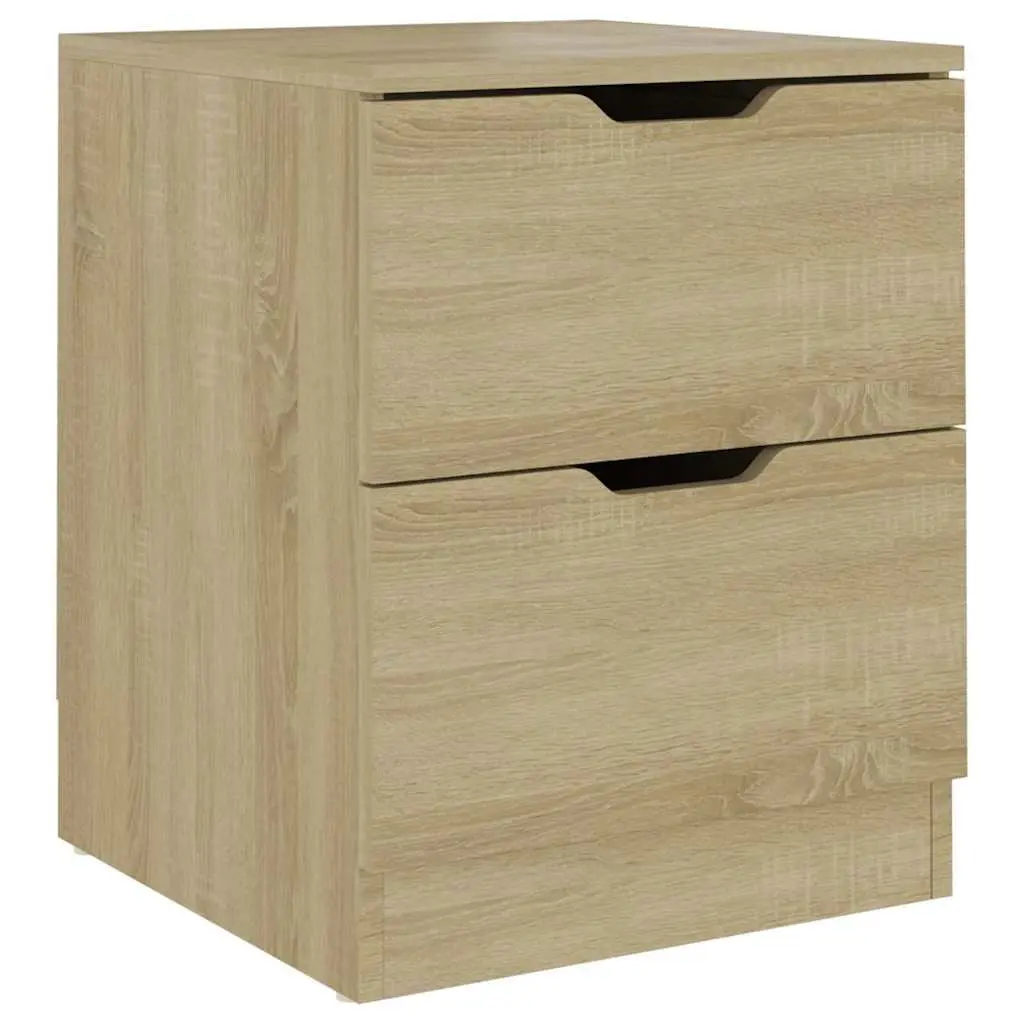 Bedside Table Brown Engineered Wood 40x40x50 cm