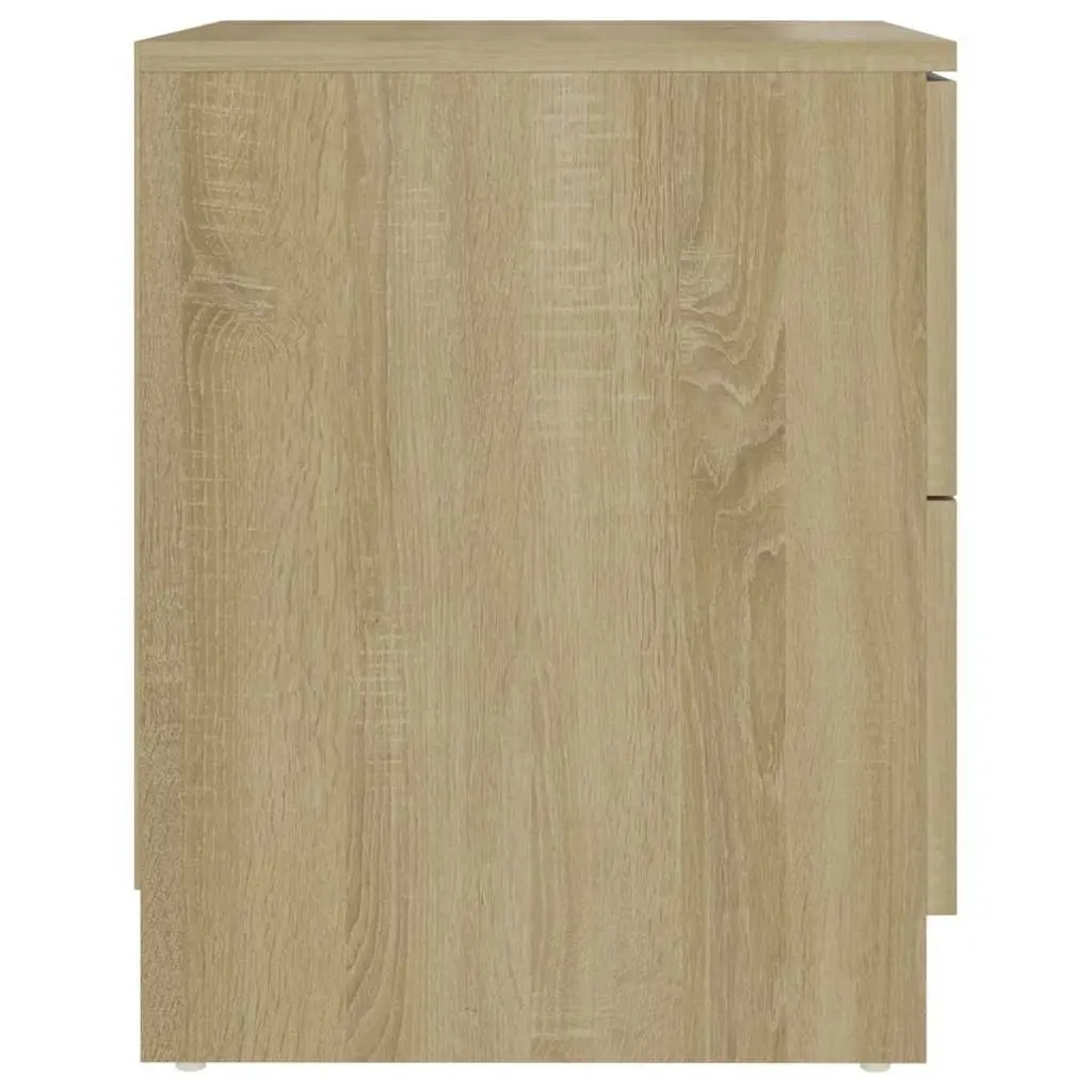 Bedside Table Brown Engineered Wood 40x40x50 cm