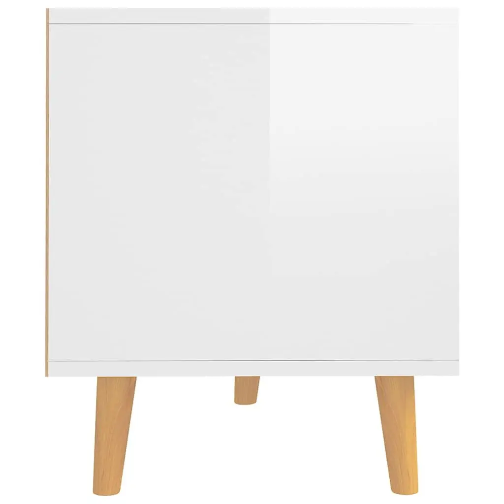 White High Gloss TV Cabinet for Living Spaces